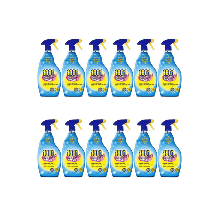 1001 Carpet Stain Remover Trigger Spray Cleaner 500ML - Pack of 12