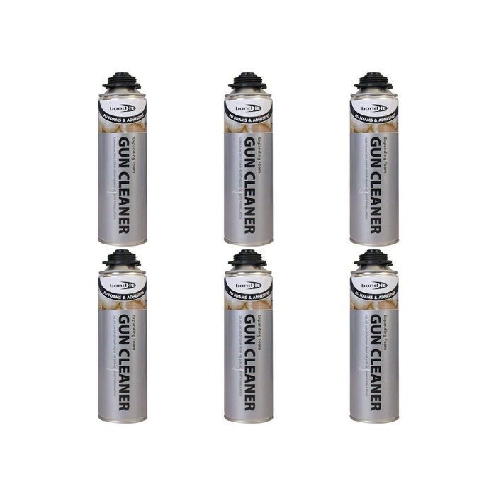 Bond It Gun Cleaner Expanding PU Foam & Adhesives 500ml - Pack of 6