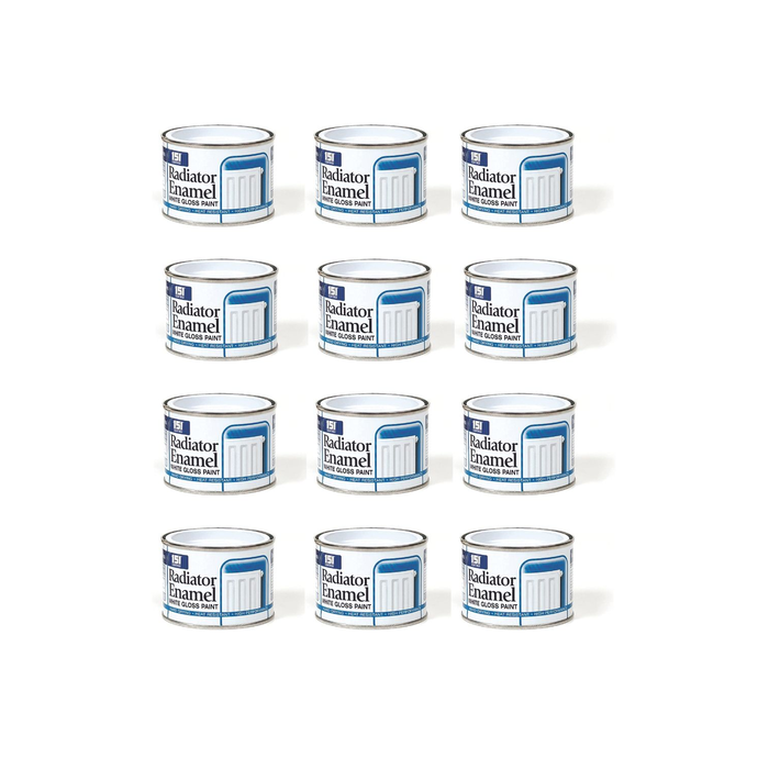 151 Coatings Radiator Enamel White Gloss Paint 180ML - Pack of 12