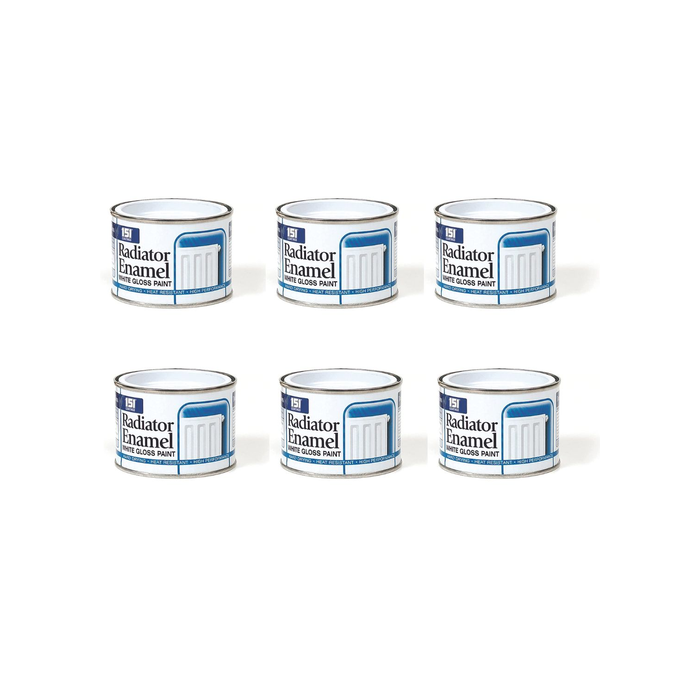 151 Coatings Radiator Enamel White Gloss Paint 180ML - Pack of 6