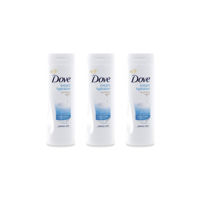 Dove Instant Hydration Nourishing Lotion For Normal Skin 250ml - Pack of 3