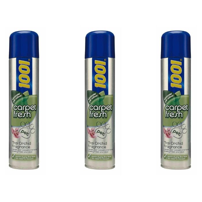 1001 Carpet Fresh Thai Orchid Pet Stain Remover 300ML - Pack of 3
