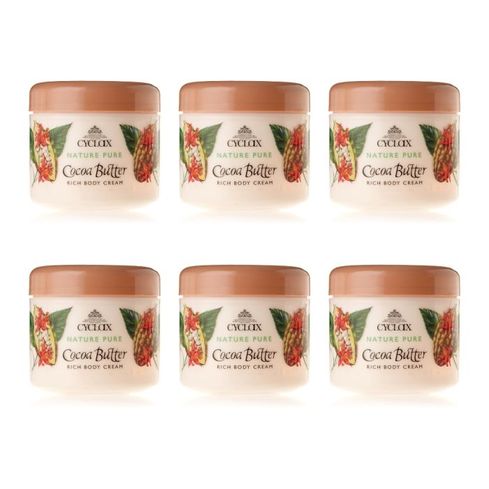 Cylax Nature Pure Cocoa Butter Rich Moisturising Body Cream 300ml - Pack of 6