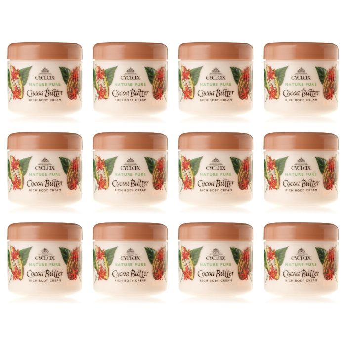 Cylax Nature Pure Cocoa Butter Rich Moisturising Body Cream 300ml - Pack of 12