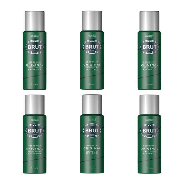 Brut Original Deodorant Body Spray for Men 200ml - Pack of 6