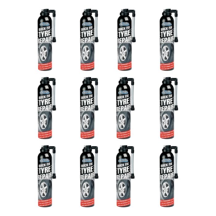 Car-Pride Quick Fix Tyre Repair Spray 300ml - Pack of 12