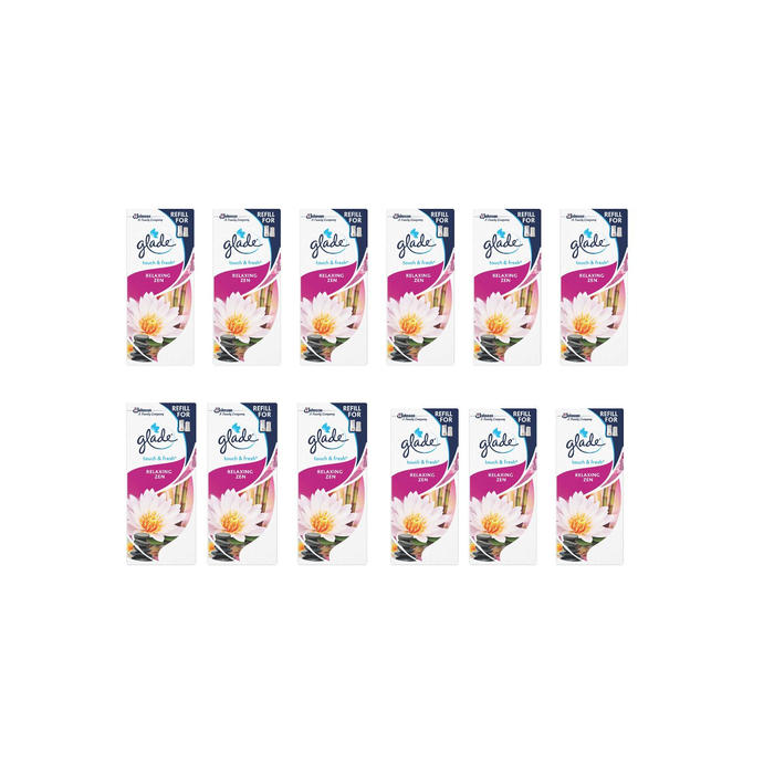 Glade Touch & Fresh Refill Relaxing Zen Air Freshener 10ml - Pack of 12