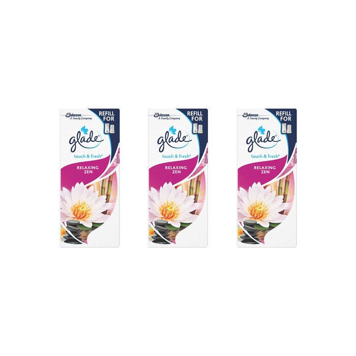Glade Touch & Fresh Refill Relaxing Zen Air Freshener 10ml - Pack of 3