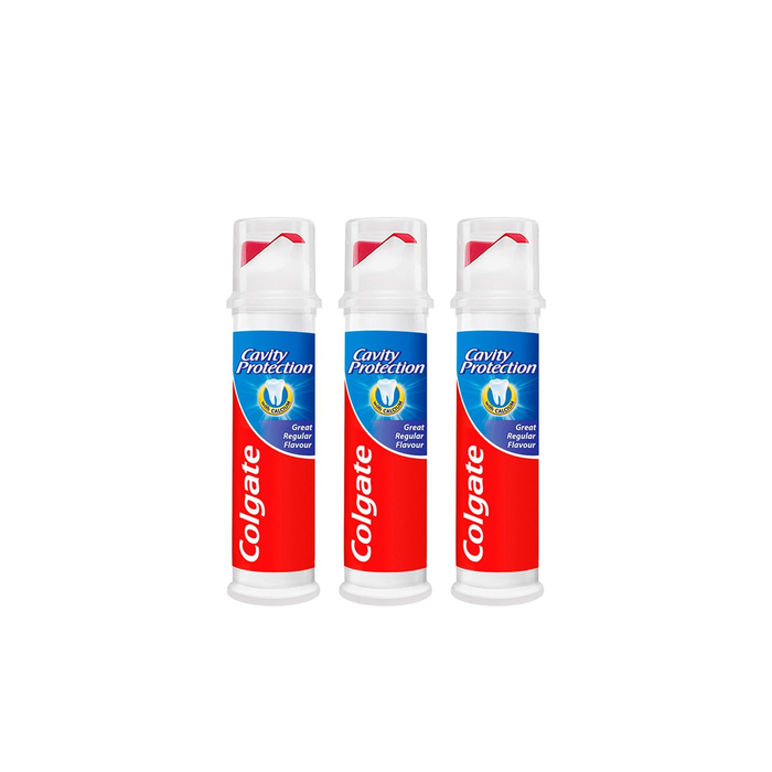 Colgate Fluoride with Calcium Toothpaste Cavity Protection Pump 100ml